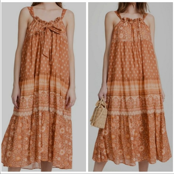Spell and the Gypsy Utopia Strappy Sundress in Cinnamon Smal - Picture 7 of 9